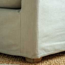 Graham and Green Maribel Oat Linen Armchair - thumbnail 5