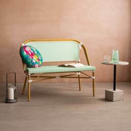 Graham and Green Bistro Two Seater Bench - thumbnail 2