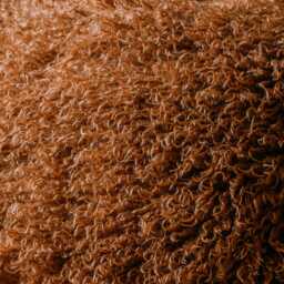Graham and Green Caramel Faux Fur Square Cushion - thumbnail 2
