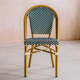Graham and Green Meze Navy Blue Bistro Chair - thumbnail 3