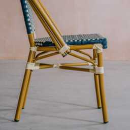Graham and Green Meze Navy Blue Bistro Chair - thumbnail 6