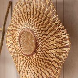 Graham and Green Natural Woven Bamboo Wall Light Large - thumbnail 3