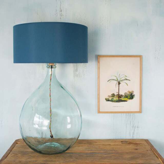 Graham and Green Extra Large Round Clear Glass Lamp - image 1