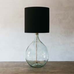 Graham and Green Extra Large Round Clear Glass Lamp - thumbnail 2