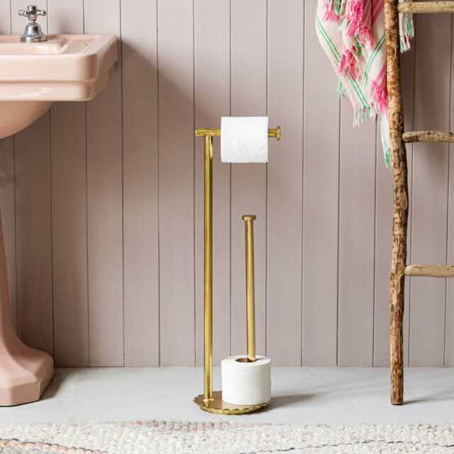 Graham and Green Fosse Free Standing Toilet Roll Holder - image 1