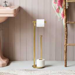 Graham and Green Fosse Free Standing Toilet Roll Holder - thumbnail 1