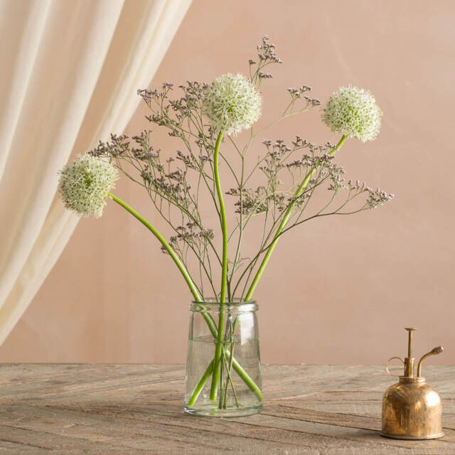 Graham and Green Recycled Clear Glass Tulip Vase - image 1