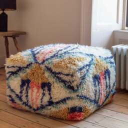 Graham and Green Annalise Pouffe - thumbnail 1
