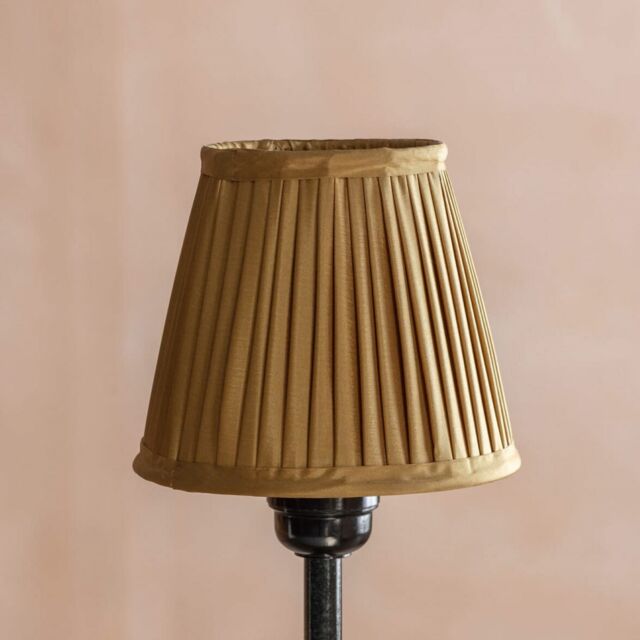 Graham and Green Gold Pleated Lamp Shade