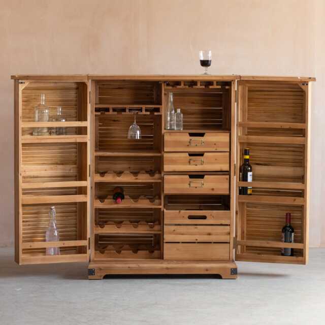 Graham and Green Charlton Fold-Out Bar Cabinet - image 1