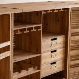 Graham and Green Charlton Fold-Out Bar Cabinet - thumbnail 3