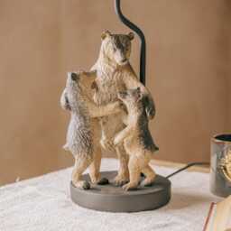 Graham and Green Bear Family Table Lamp with Shade - thumbnail 3