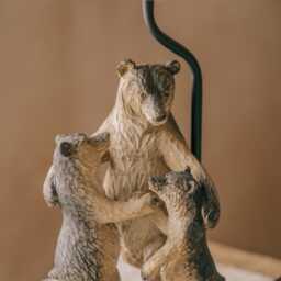 Graham and Green Bear Family Table Lamp with Shade - thumbnail 4