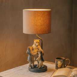 Graham and Green Bear Family Table Lamp with Shade - thumbnail 1
