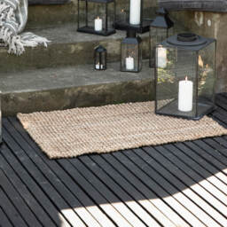 Graham and Green Natural Jute Doormat with Rubber Backing