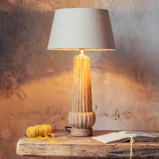 Graham and Green Melrose Wooden Table Lamp - image 1