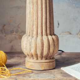 Graham and Green Melrose Wooden Table Lamp - thumbnail 3