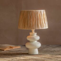 Graham and Green Zyla White Table Lamp - thumbnail 1
