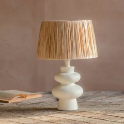Graham and Green Zyla White Table Lamp - thumbnail 2