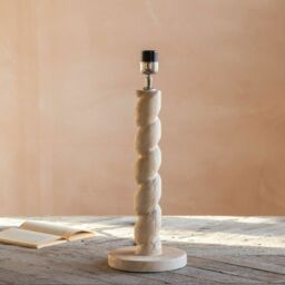 Graham and Green Twisted Natural Wood Table Lamp - thumbnail 5