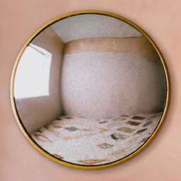 Graham and Green Round Slim Frame Convex Wall Mirror - Medium - thumbnail 3