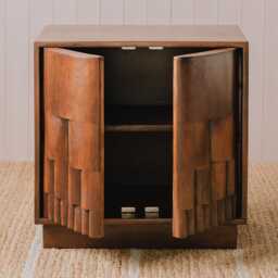 Graham and Green Benjamin Two Door Bedside Table - thumbnail 4