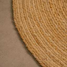 Graham and Green Oval Natural Jute Rug - 180 x 120cm - thumbnail 4