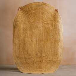 Graham and Green Oval Natural Jute Rug - 180 x 120cm - thumbnail 1