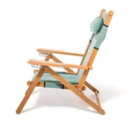 Graham and Green Riviera Green Deck Chair - thumbnail 3