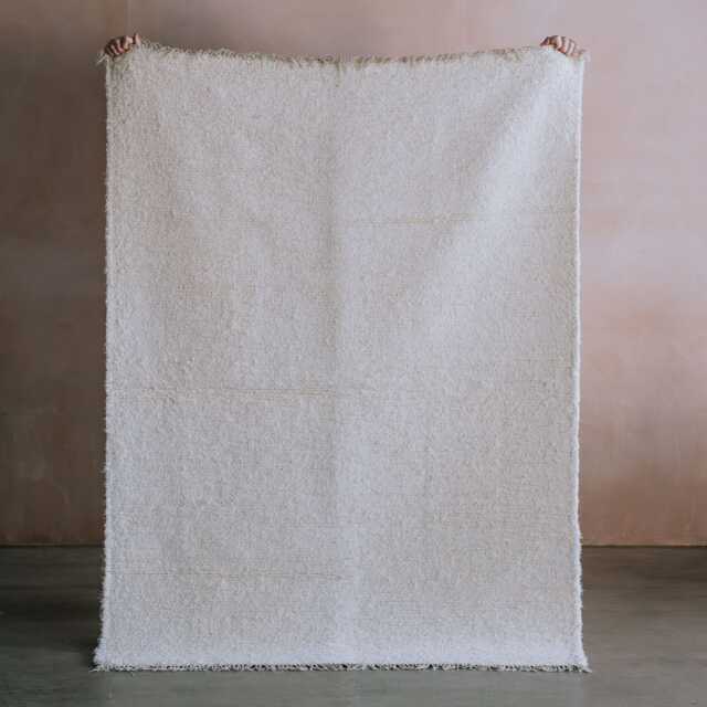Graham and Green Ecru Hand-Woven Cotton Rug - 140 x 200cm - image 1