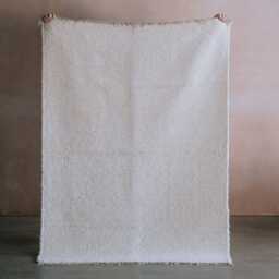 Graham and Green Ecru Hand-Woven Cotton Rug - 140 x 200cm - thumbnail 1