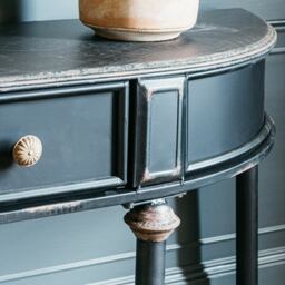 Graham and Green Ada Black Console Table - thumbnail 2
