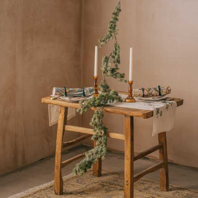 Graham and Green Frosted Mini Pinecone Christmas Garland - image 1
