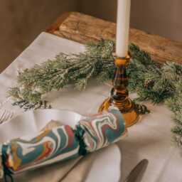 Graham and Green Frosted Mini Pinecone Christmas Garland - thumbnail 3