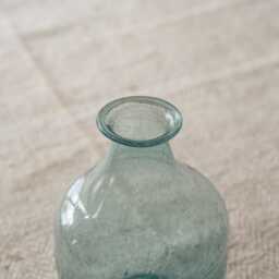 Graham and Green Light Turquoise Recycled Glass Vase - thumbnail 3