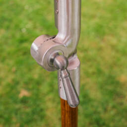 Graham and Green Salcombe Pink Stripe Parasol - thumbnail 4