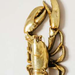 Graham and Green Gold Lobster Wall Decor - thumbnail 2