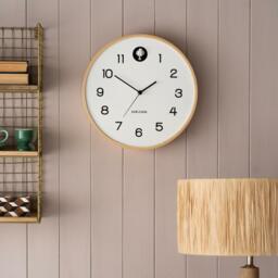 Graham and Green Round Birch and White Wall Cuckoo Clock - thumbnail 2