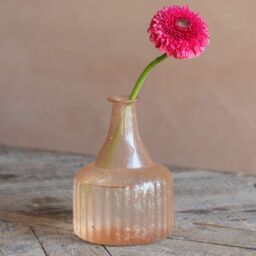 Graham and Green Peach Recycled Glass Vase - thumbnail 1