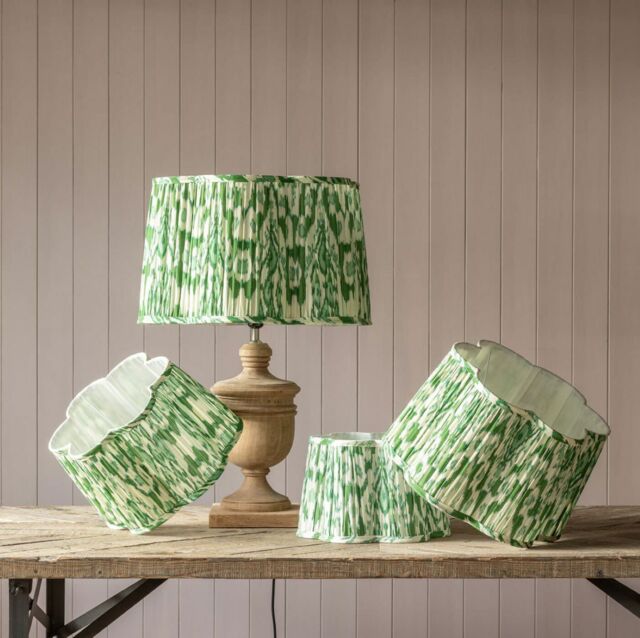 Graham and Green Green Ikat Flower Empire Lamp Shade 20 inch - image 1