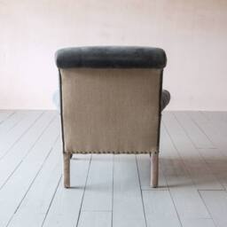 Graham and Green Bella Grey Velvet Armchair - thumbnail 5