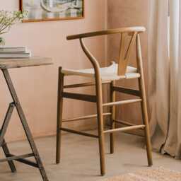Graham and Green Emperor Natural Rattan Kitchen Stool - thumbnail 2