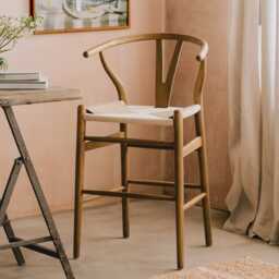 Graham and Green Emperor Natural Rattan Kitchen Stool
