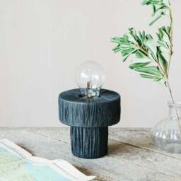 Graham and Green Raffy Black Table Lamp - thumbnail 1