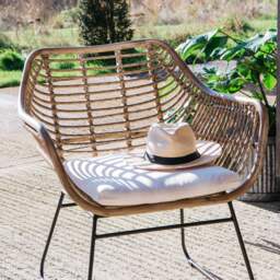 Graham and Green Croft Rattan Outdoor Chair - thumbnail 2