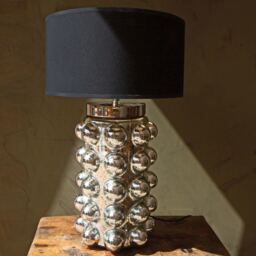 Graham and Green Silver Bobble Table Lamp - thumbnail 2
