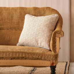 Graham and Green Pink and Blue Floral Square Cushion - thumbnail 2