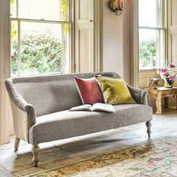 Graham and Green Delphine Two Seater Linen Sofa