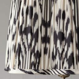 "Graham and Green 12"" Black and White Ikat Flower Empire Lamp Shade" - thumbnail 2