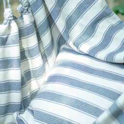 Graham and Green Wide Stripe Tassel Swing Chair - thumbnail 6